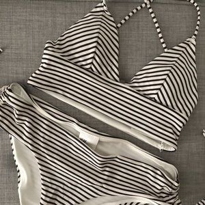 H&M Striped Swimsuit